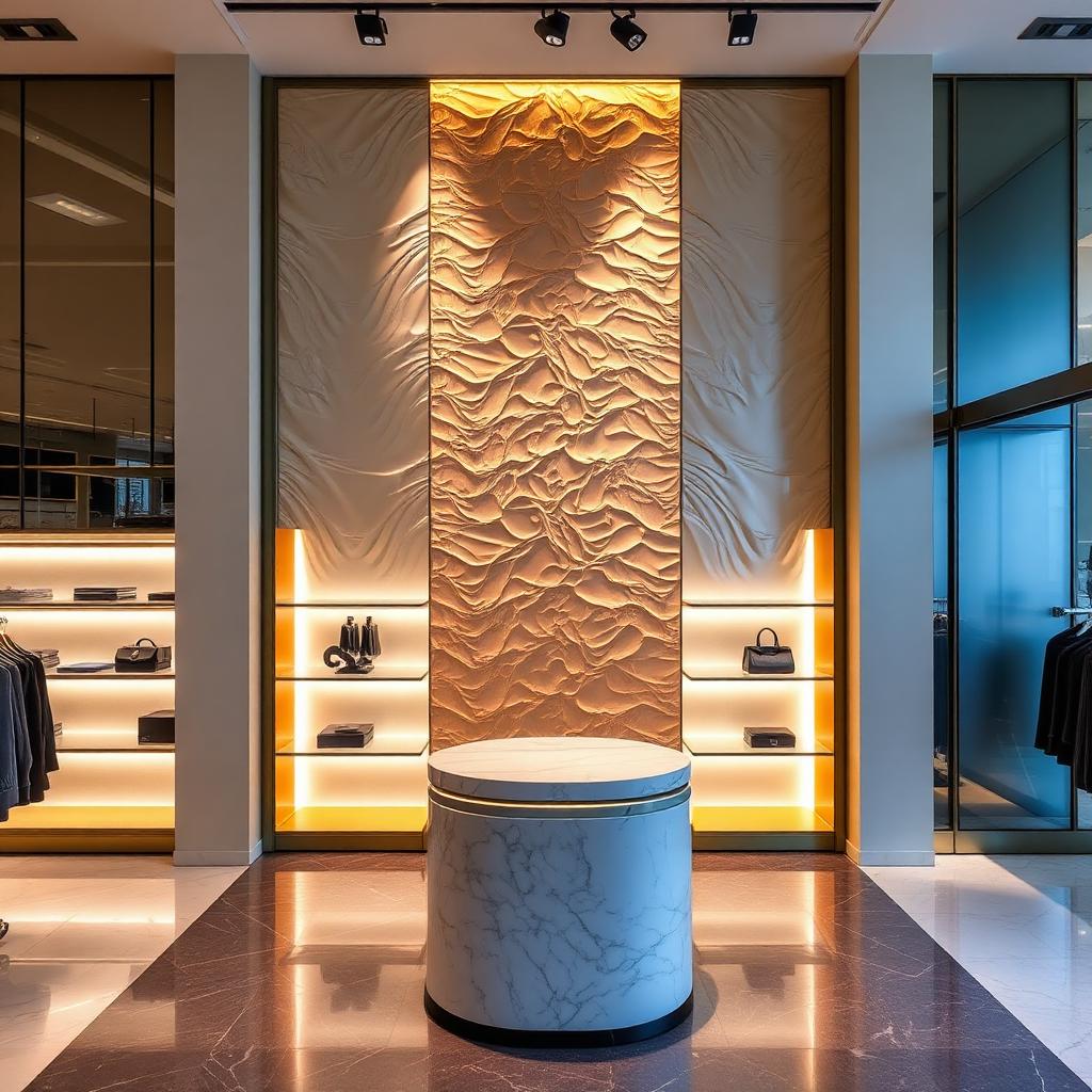Silk accent wall