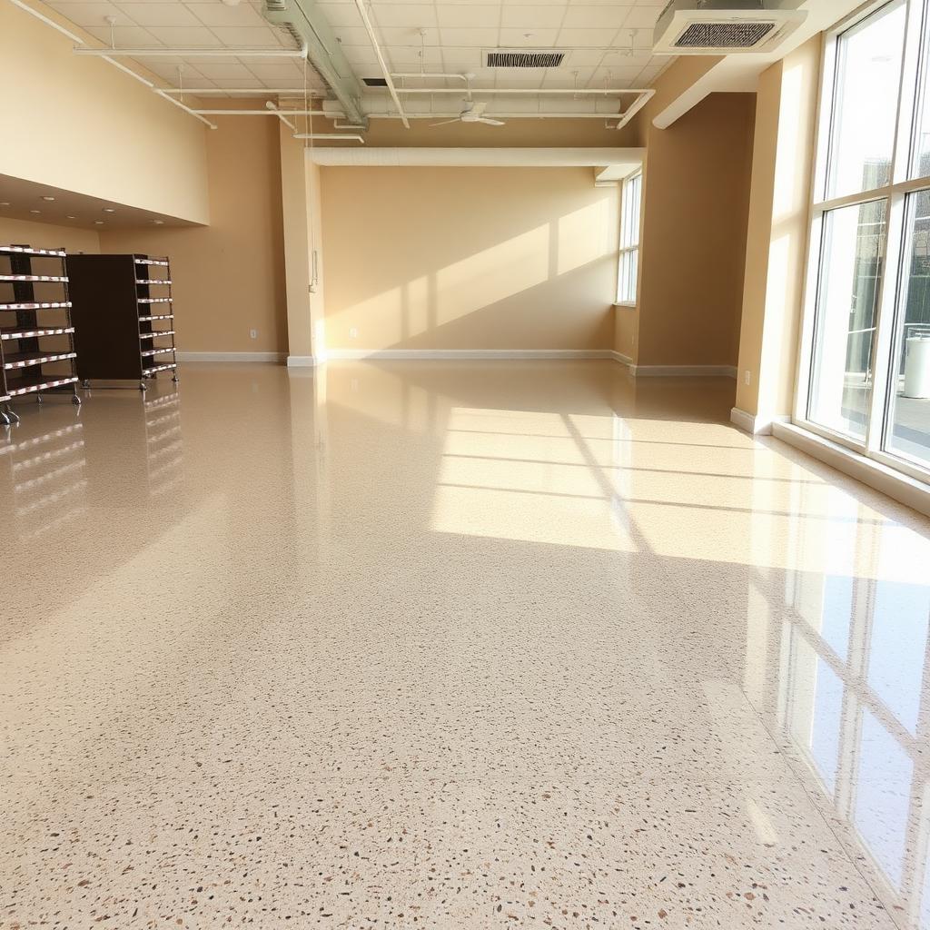 Metallic epoxy design center