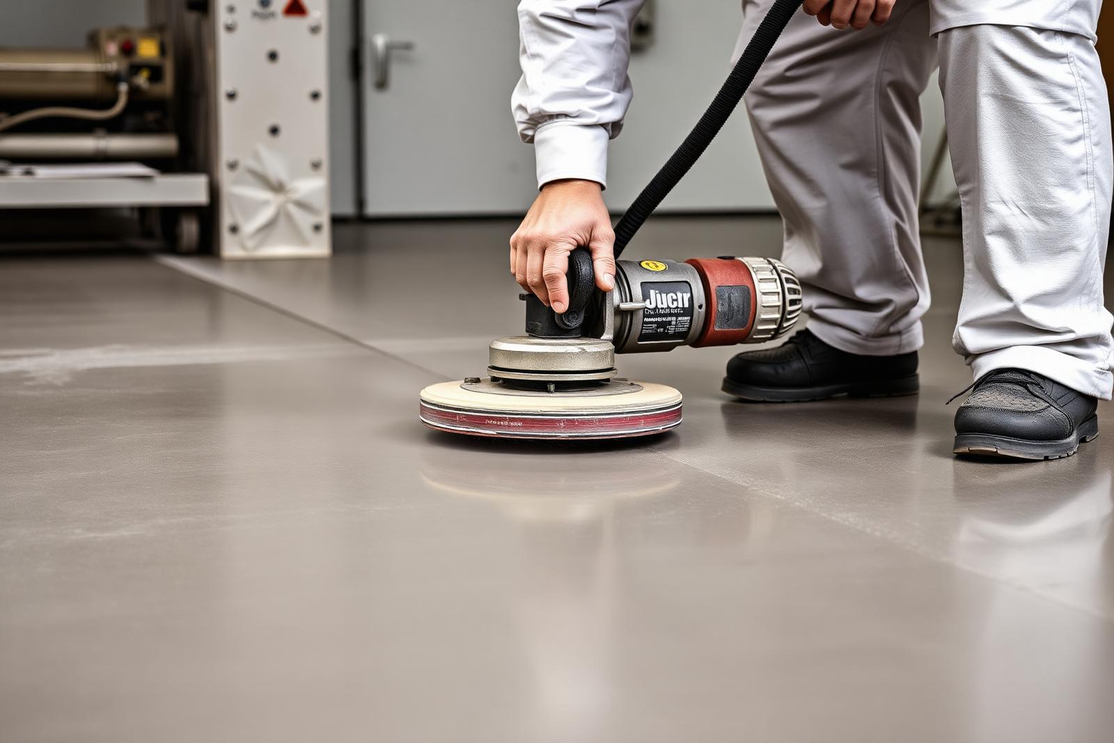Urethane coated industrial hallway