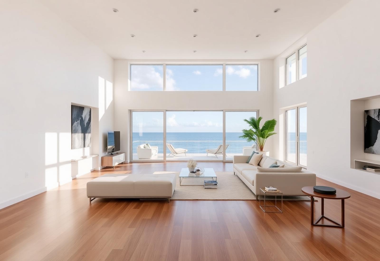 Layered glaze in a luxury living room