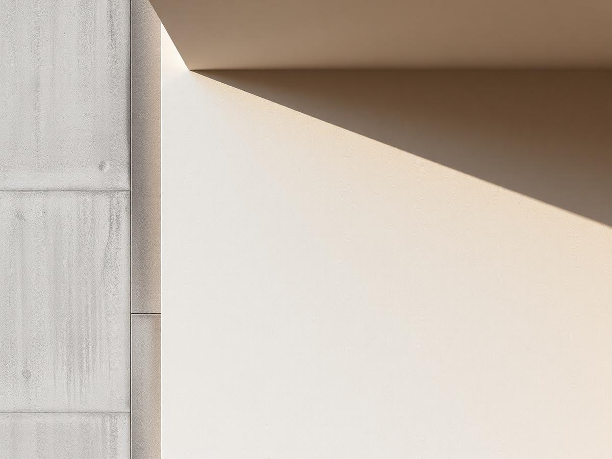 Modern architectural concrete detail